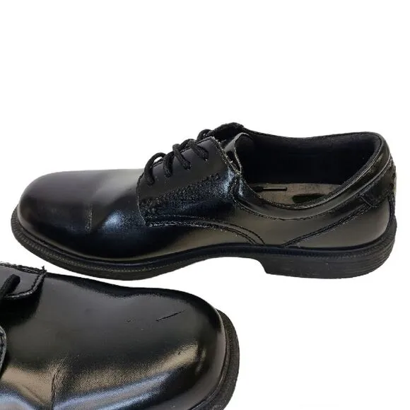 Nunn Bush Mens Baker Street Plain Toe Oxford Comfort Black Laced Shoes Sz 11M