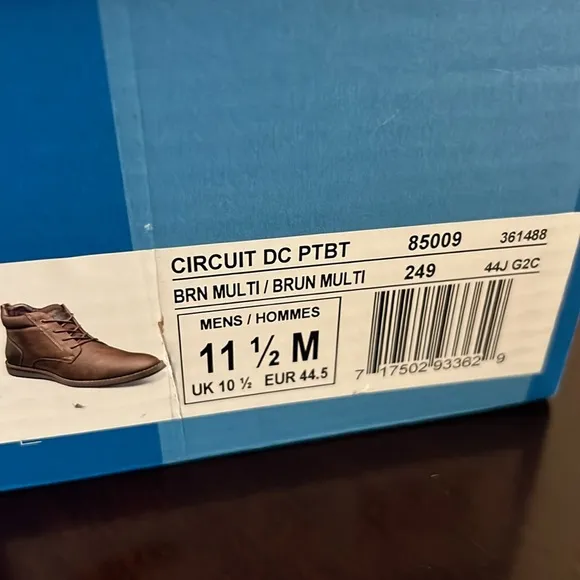 Nunn Bush Mens Circuit Men's Chukka Boots Memory Foam New color brown size 11.5
