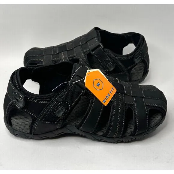 Nunn Bush Men's Rio Bravo Fisherman Sandals Black Size 11 W  NWT