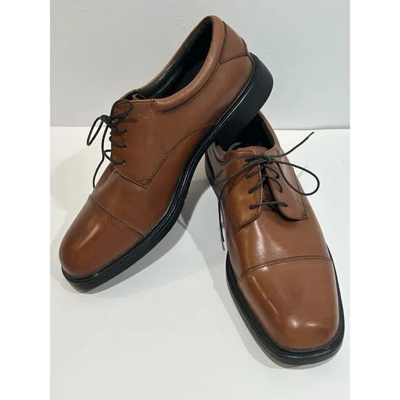 Nunn Bush Size 12 M Comfort Gel Memory Foam Men’s Brown Leather Shoes