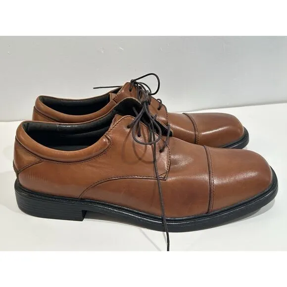 Nunn Bush Size 12 M Comfort Gel Memory Foam Men’s Brown Leather Shoes