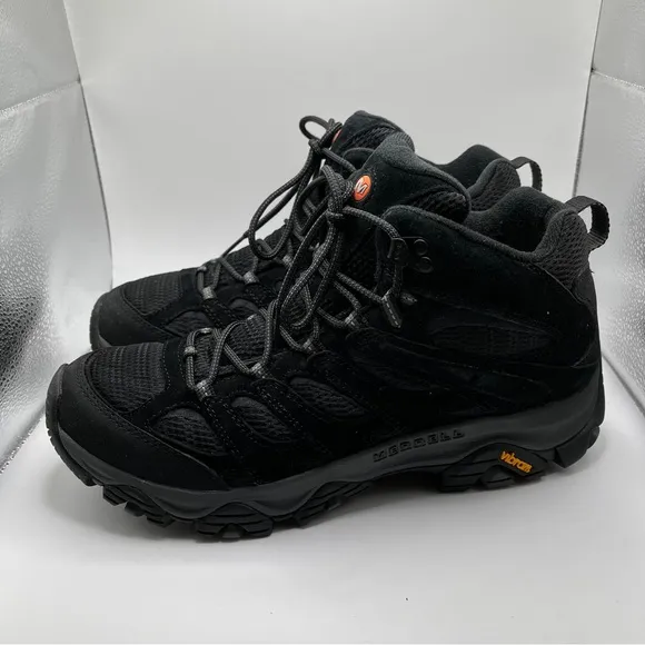 NWB Merrell Men's Moab 3 Mid size 11.5 black boots hiking vibram 2273