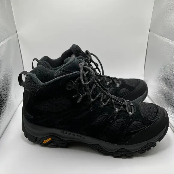 NWB Merrell Men's Moab 3 Mid size 11.5 black boots hiking vibram 2273