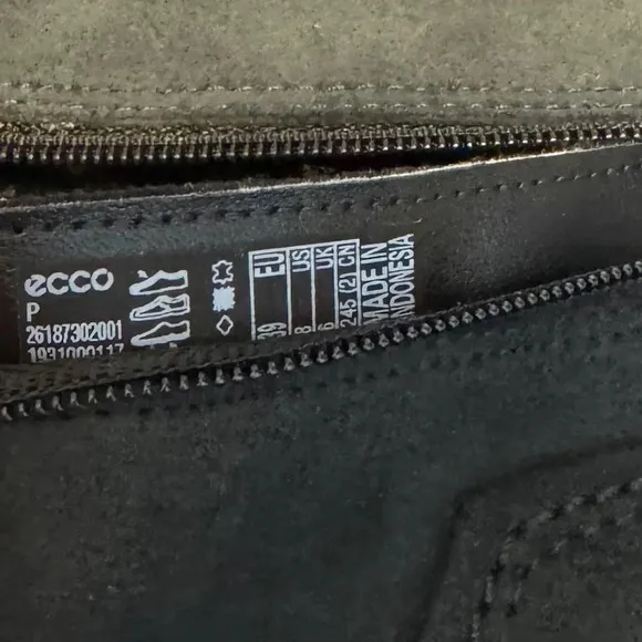 NWOB ECCO | Touch 15 Suede Leather Ankle Boots Lateral Zippers