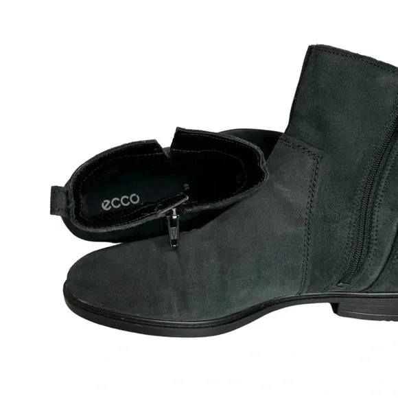 NWOB ECCO | Touch 15 Suede Leather Ankle Boots Lateral Zippers