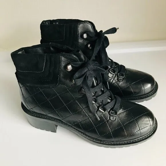 NWOB Steve Madden Leather and Suede Donella Hiking Boots Size 6