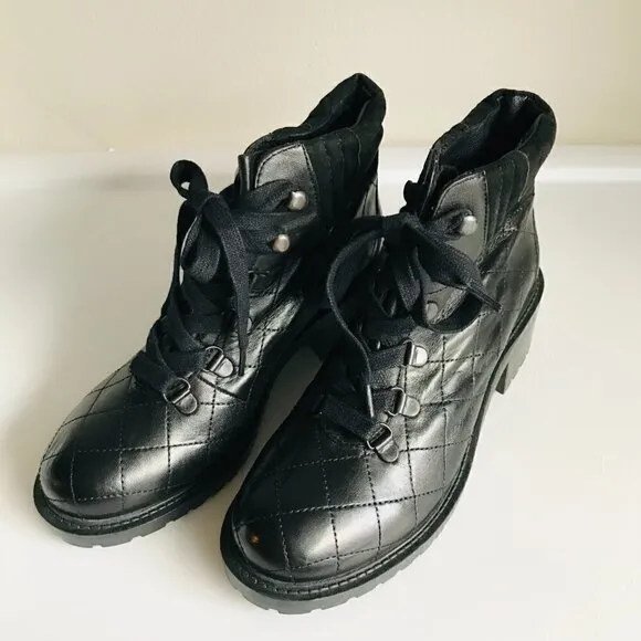 NWOB Steve Madden Leather and Suede Donella Hiking Boots Size 6