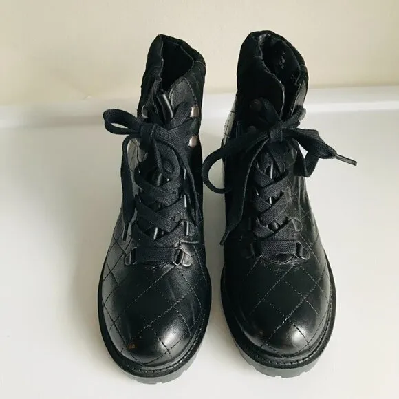 NWOB Steve Madden Leather and Suede Donella Hiking Boots Size 6