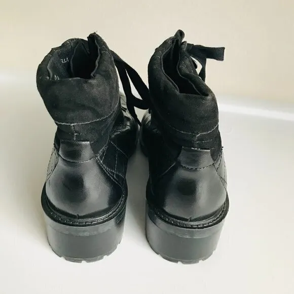 NWOB Steve Madden Leather and Suede Donella Hiking Boots Size 6