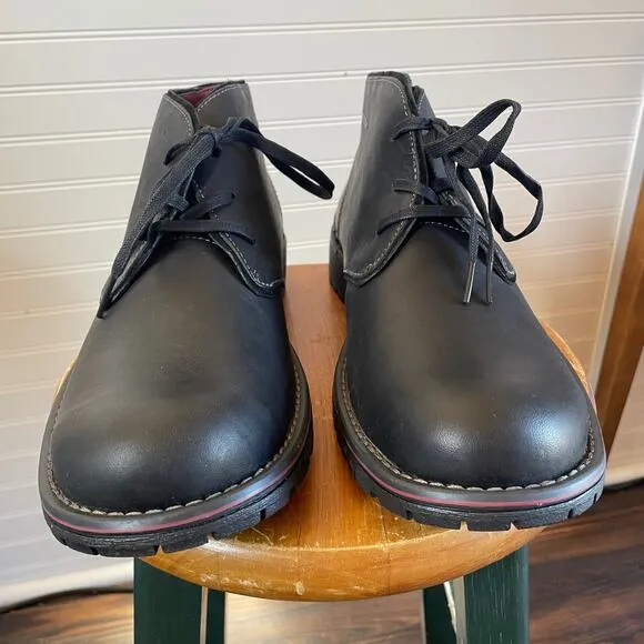 NWOT Clark’s Roar Men’s Black Leather Boots Size 11.5