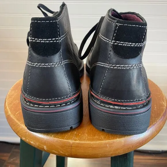 NWOT Clark’s Roar Men’s Black Leather Boots Size 11.5