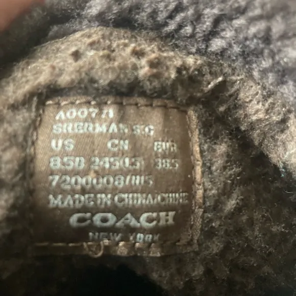 NWOT coach fashion boots 8.5