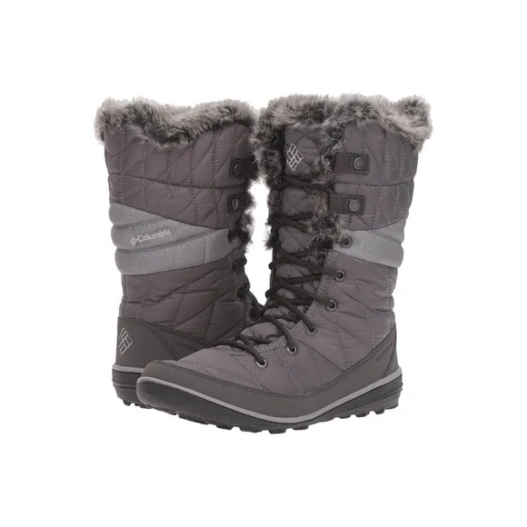 NWOT Columbia Sportswear Women's Heavenly Omni-Heat Lace Up Black Winter Boots 8