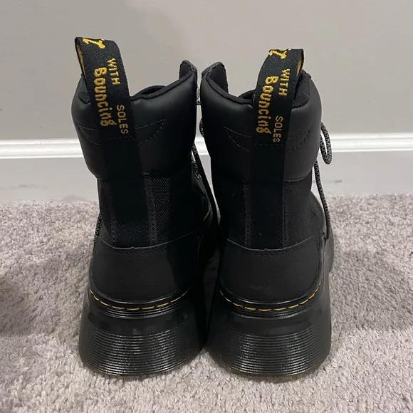 NWOT Dr. Martens Tarik Utility Boots, Size M7 W8, Black Ajax Extra Tough 50/50