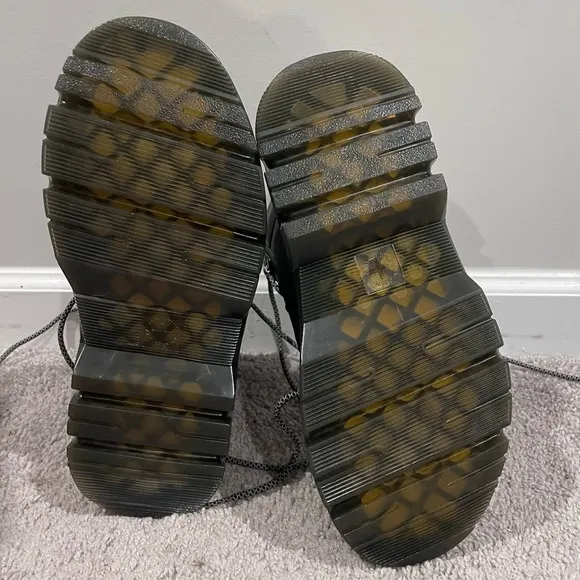NWOT Dr. Martens Tarik Utility Boots, Size M7 W8, Black Ajax Extra Tough 50/50
