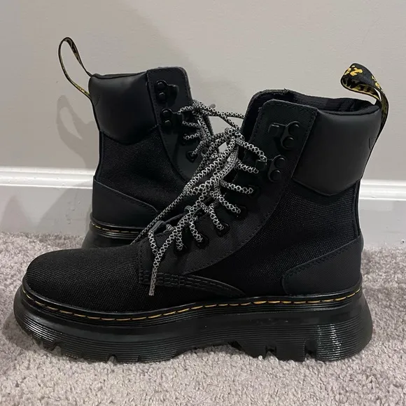NWOT Dr. Martens Tarik Utility Boots, Size M7 W8, Black Ajax Extra Tough 50/50
