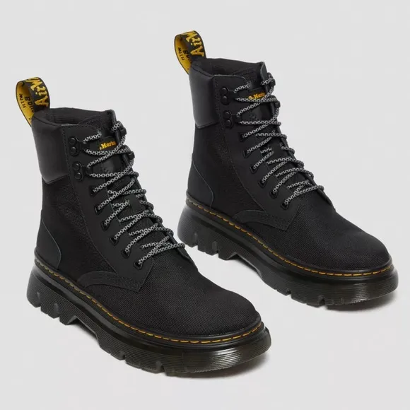 NWOT Dr. Martens Tarik Utility Boots, Size M7 W8, Black Ajax Extra Tough 50/50