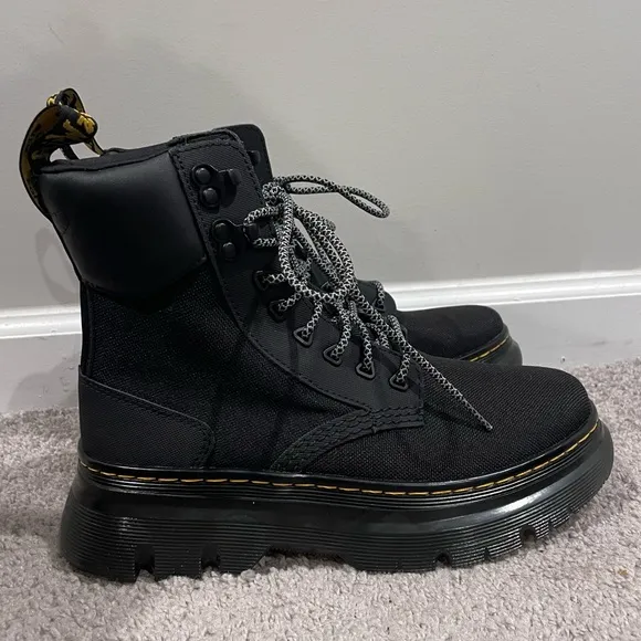 NWOT Dr. Martens Tarik Utility Boots, Size M7 W8, Black Ajax Extra Tough 50/50