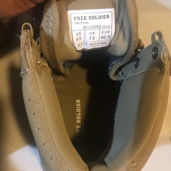 NWOT Free Soldier Cordura Fabric Tactical Waterproof Boots-Size 8.5