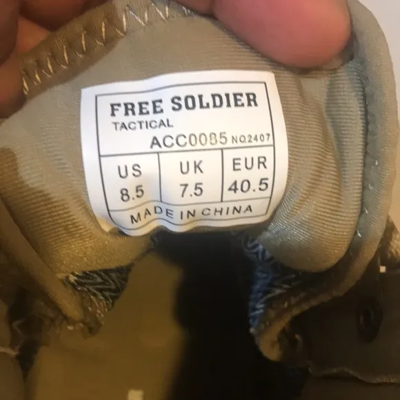 NWOT Free Soldier Cordura Fabric Tactical Waterproof Boots-Size 8.5