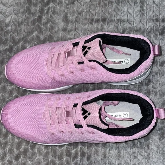 NWOT Mishansha Women's Running Walking Shoes. Pink.  Size 11.