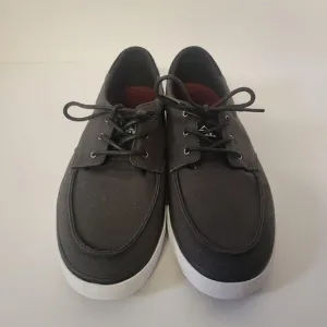 NWOT Reef Men's Deckhand 3Tx Sneaker Size 10.5 Charcoal Gray Black White