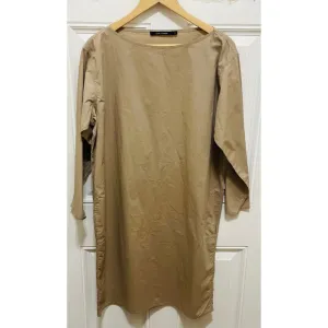 NWOT Sofie D'Hoore Cotton Dress Minimalist Tunic Dress Long Sleeve Size 44