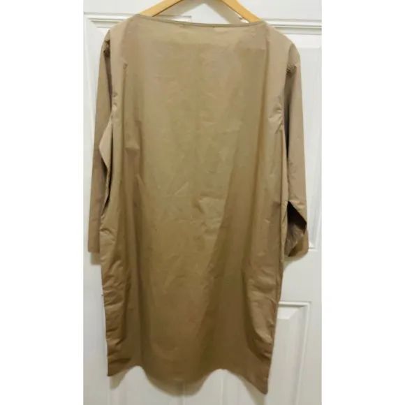 NWOT Sofie D'Hoore Cotton Dress Minimalist Tunic Dress Long Sleeve Size 44