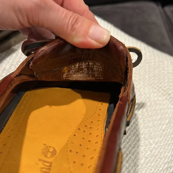 NWOT Timberland Men's Classic 2-Eye Brown Leather Boat Shoes Size 10.5