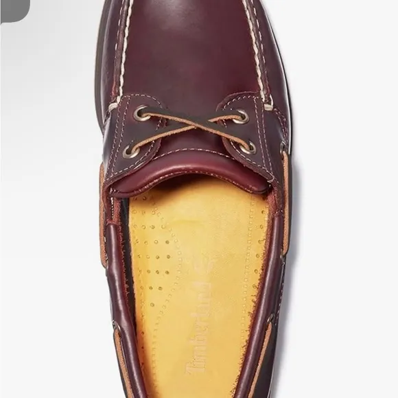 NWOT Timberland Men's Classic 2-Eye Brown Leather Boat Shoes Size 10.5