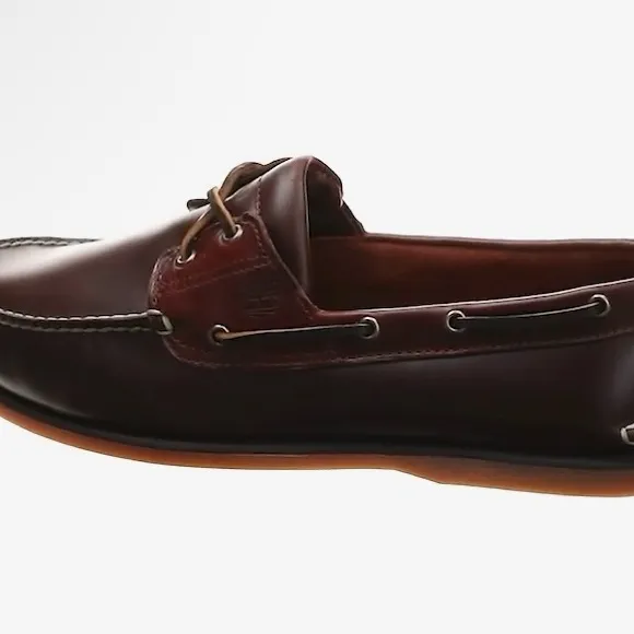 NWOT Timberland Men's Classic 2-Eye Brown Leather Boat Shoes Size 10.5
