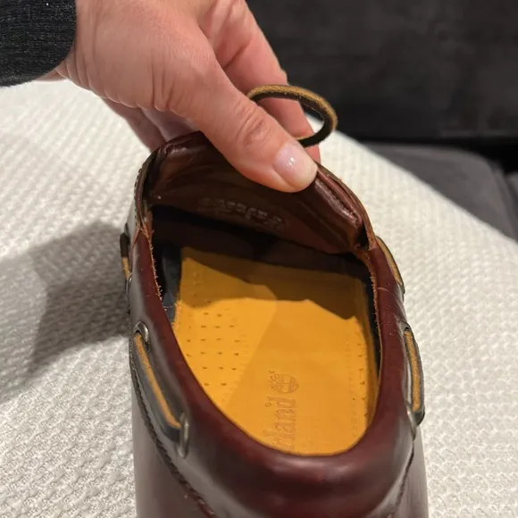 NWOT Timberland Men's Classic 2-Eye Brown Leather Boat Shoes Size 10.5