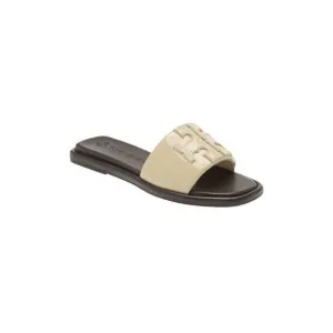 NWOT Tory Burch Double T Sport Slide Sandals Black &amp; White size 7 $198
