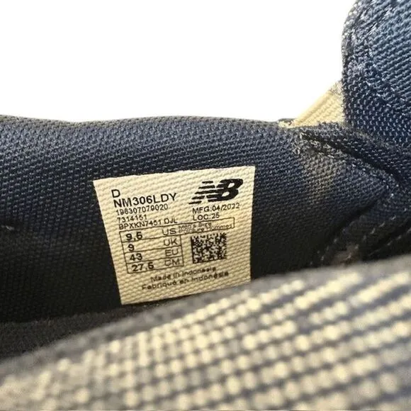 NWOT New Balance Numeric Men's Jamie Foy 306 Abzorb Laceless Denim Blue Size 9.5