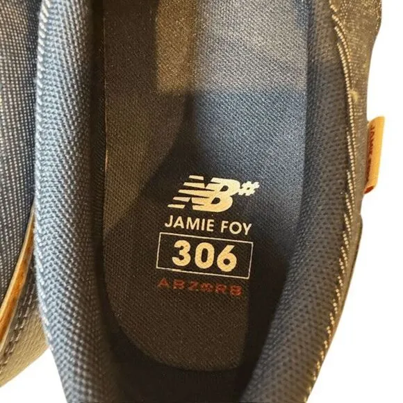 NWOT New Balance Numeric Men's Jamie Foy 306 Abzorb Laceless Denim Blue Size 9.5