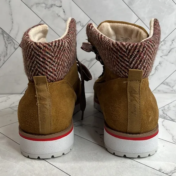 NWT Anne Klein Sport Womens Willpower Suede Boot Bootie Outdoor Shoes SIZE 8.5M