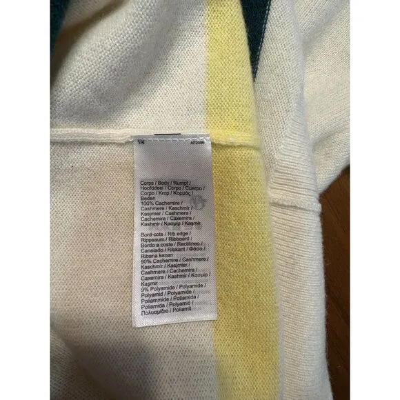 NWT Authentic Lacoste Sport Cashmere V Neck Sweater Size S