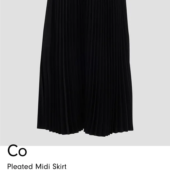 NWT CO PLEATED BLACK SKIRT SIZE MEDIUM