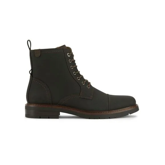 NWT DOCKERS Mens Black Lightweight Rawls Round Toe Lace-Up Boots Shoes 9.5 M