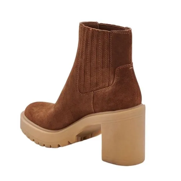 NWT DOLCE VITA CASTER H20 WATERPROOF LUG SOLE PLATFORM BOOTIES WOMENS SIZE 10