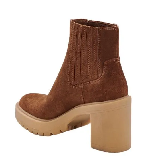 NWT DOLCE VITA CASTER H20 WATERPROOF LUG SOLE PLATFORM BOOTIES WOMENS SIZE 10