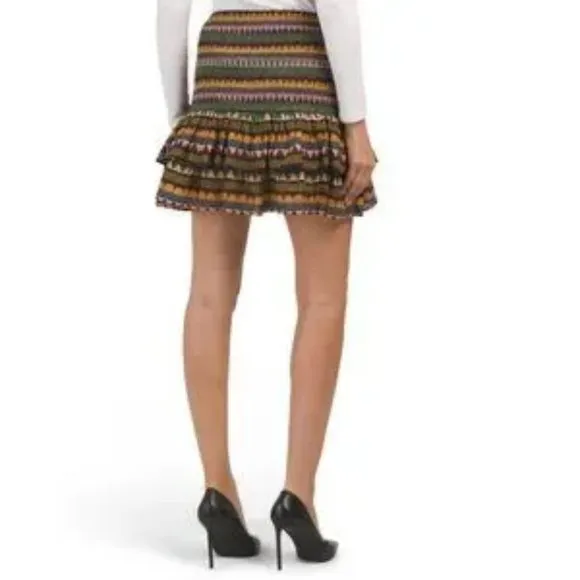 NWT Farm Rio Graphic Toucans Stripes Mini Smocked Skirt