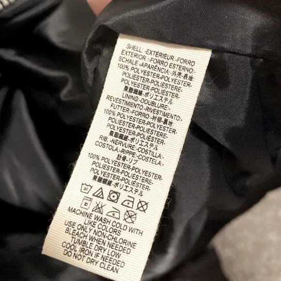 NWT [Free People] Midnight Black Full-Zip Bomber Jacket Women’s Size Large