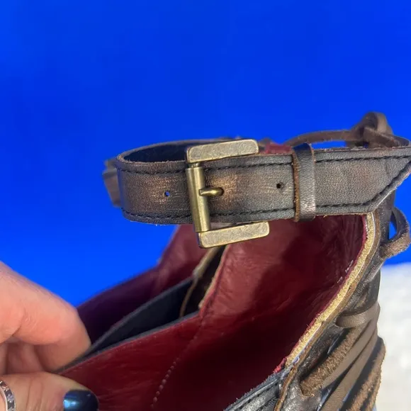 •NWT |•FREEBIRD BY STEVEN•| 'Marlon' Mary Jane Navy Blue Croc Shoes Size 10
