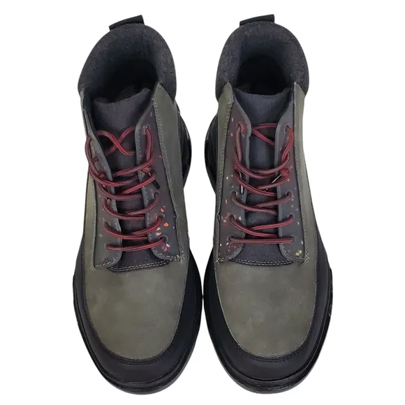 NWT Hey Dude duke eco shield lace up winter boots chocolate outdoor lightweight