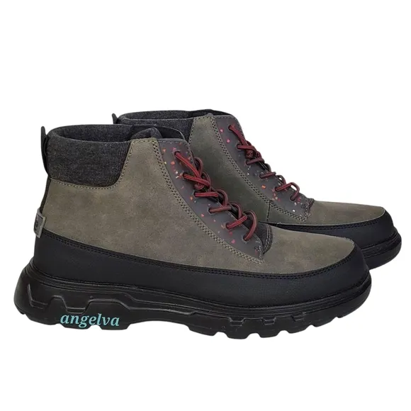 NWT Hey Dude duke eco shield lace up winter boots chocolate outdoor lightweight