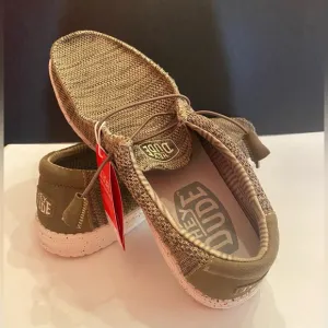 NWT Hey Dude Wally Sox Collection Men's Size 13 Brown Slip-on Casual Shoes