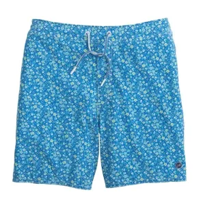 NWT Johnnie-O TYNDALL Swim Trunks Board Shorts Floral Riptide Blue Men's XL $89