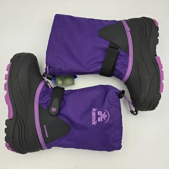 NWT Kamik Waterbug 5 Snow Boots, Purple, Kids' Size 4