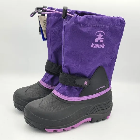 NWT Kamik Waterbug 5 Snow Boots, Purple, Kids' Size 4